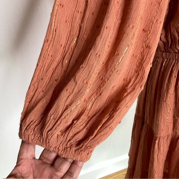 L*Space Stay Golden Mini Dress  in Brown XSmall - Picture 6 of 13